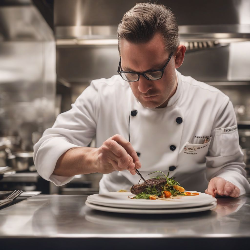 Chef Plating Food