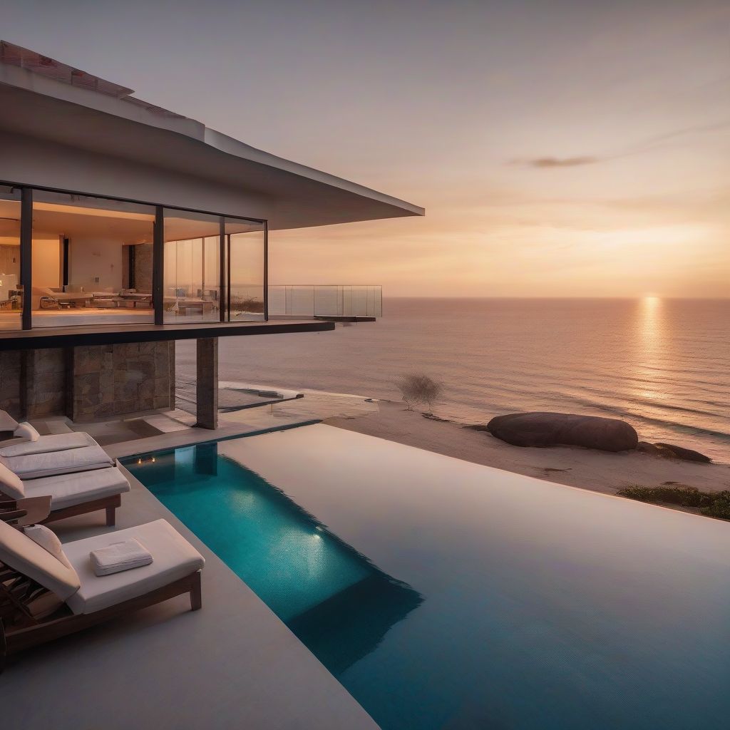 Luxury Beachfront Villa with Infinity Pool