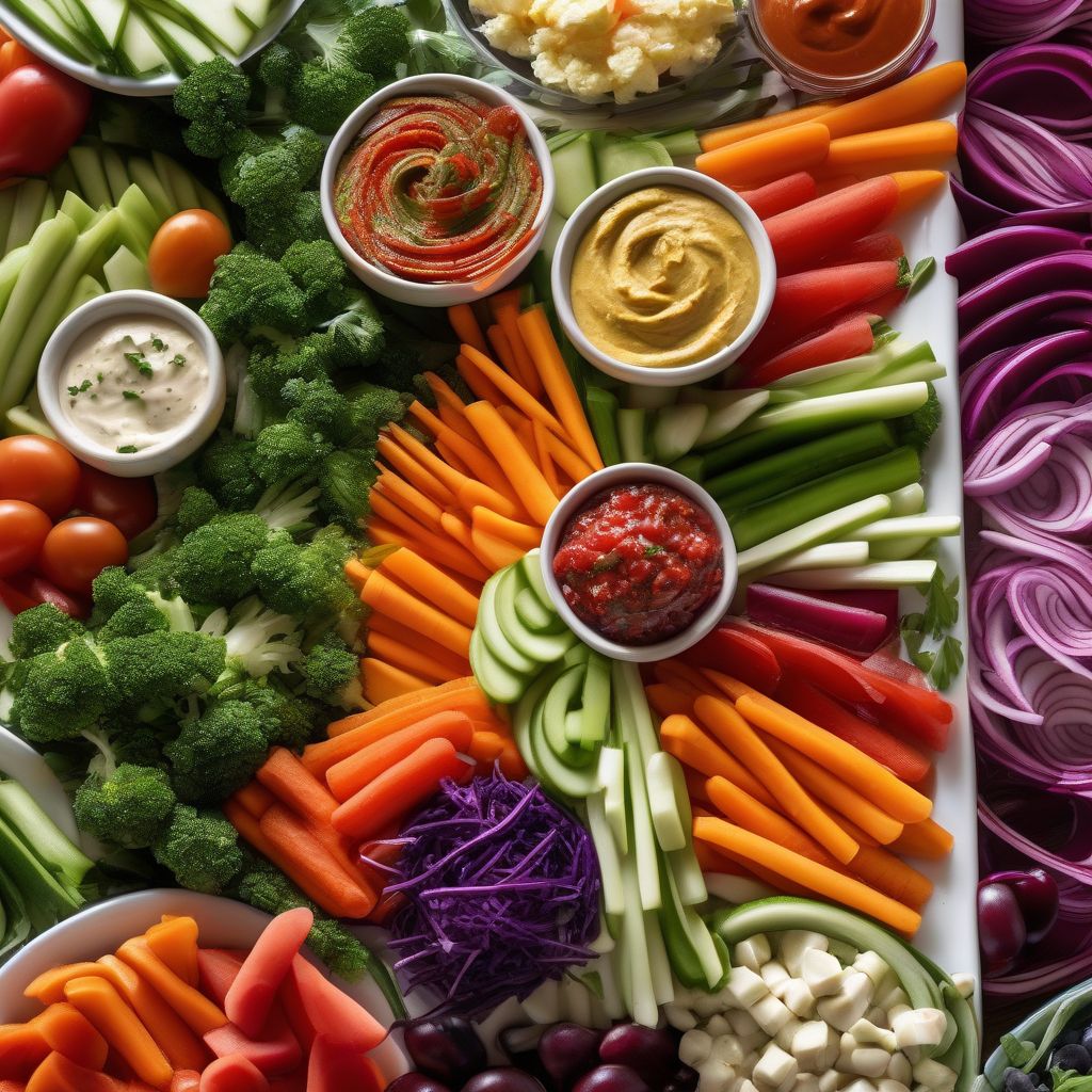 Vegetable Crudités and Dips 